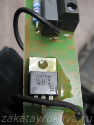 Тиристор TIC126M платы электроники степлера Novus J-165-EAD.